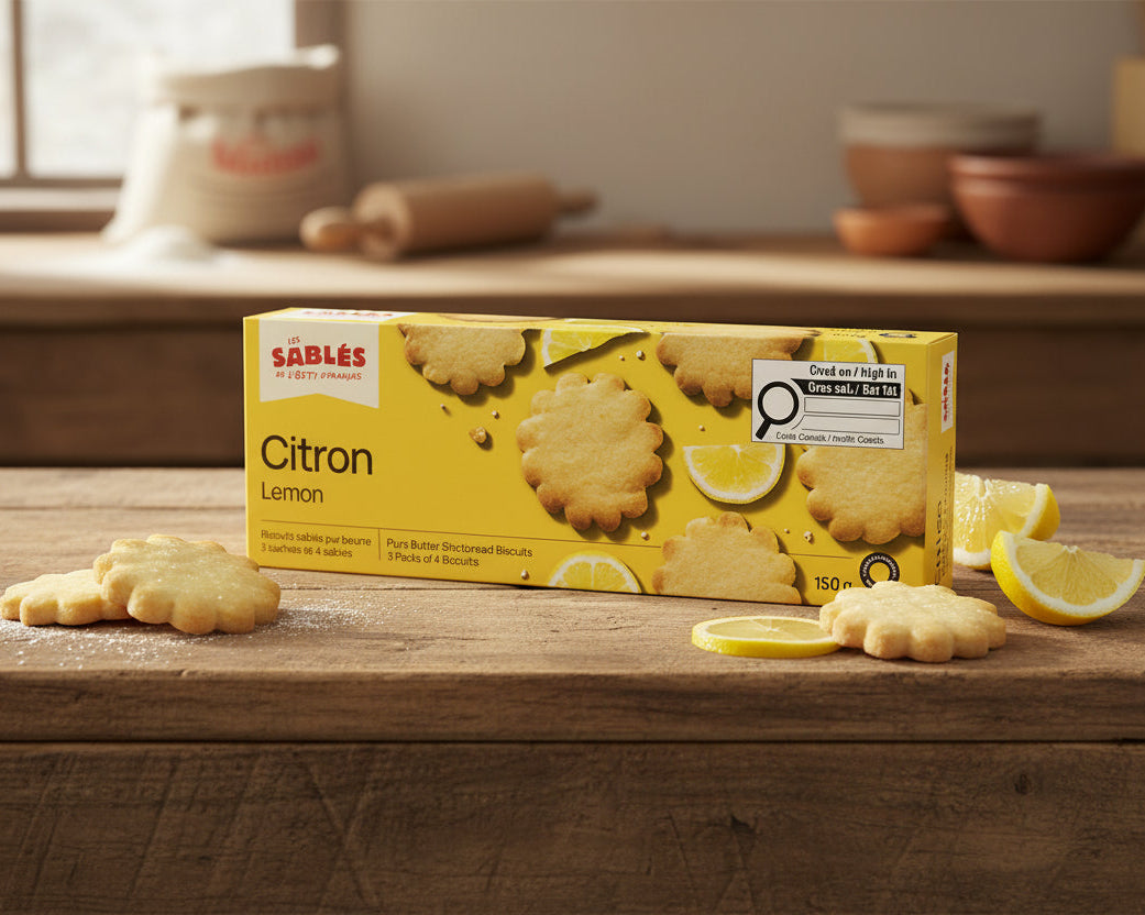 Little lemon shortbread cookies