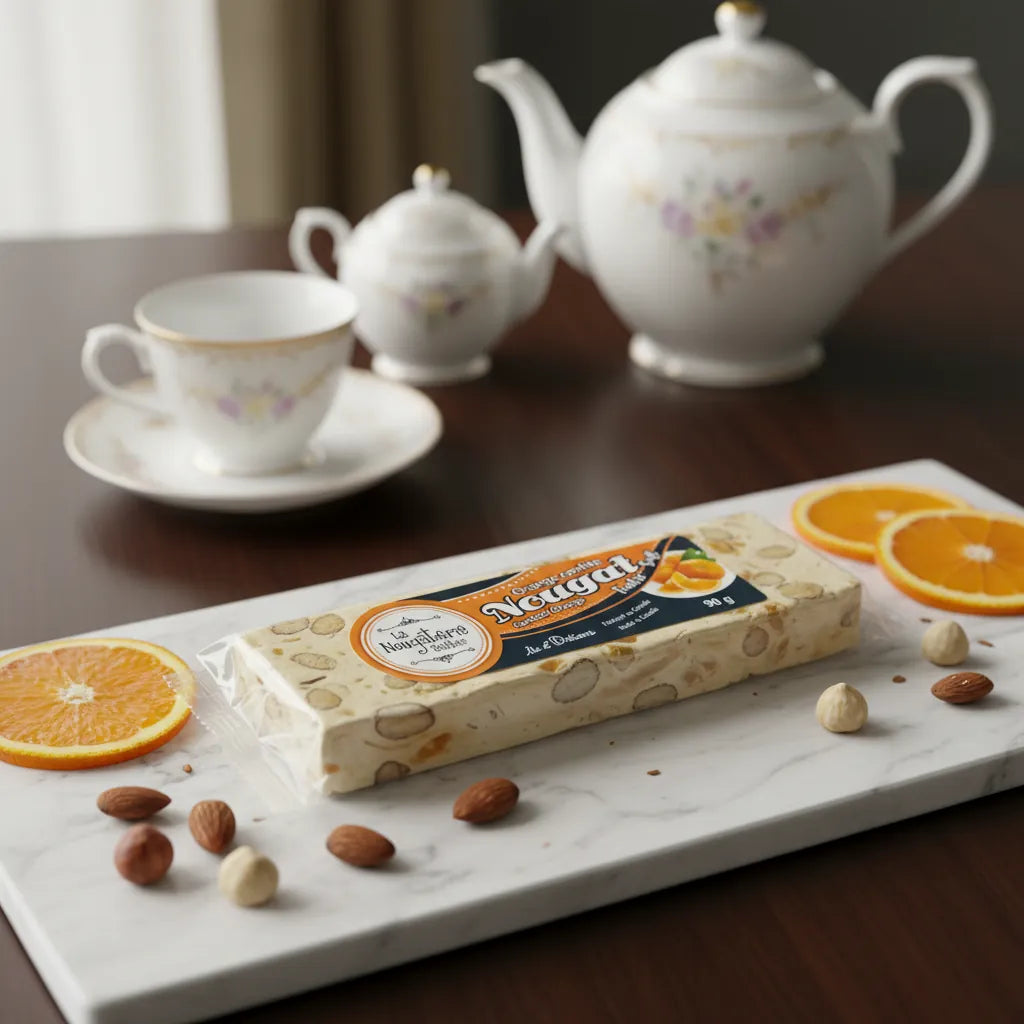 Soft orange nougat