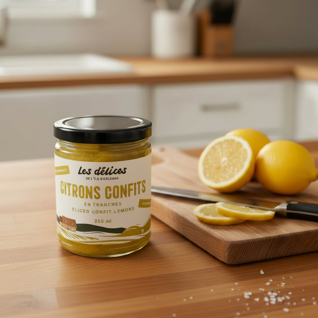 Sliced preserved lemons