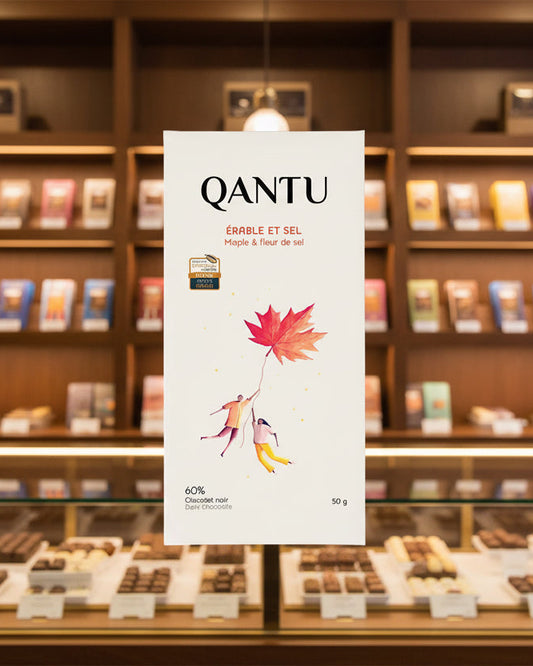 Tablette de chocolat "Erable & Sel 60%" - Qantu