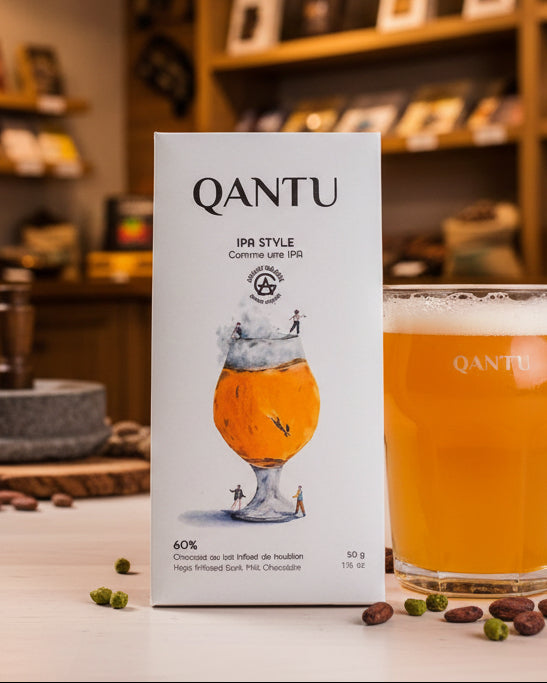 Tablette de chocolat au lait "IPA Style 60%" - Qantu