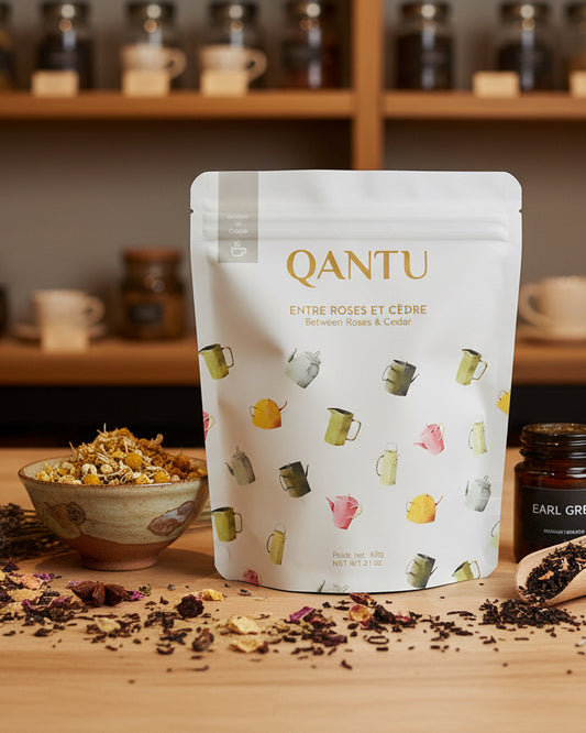 Infusion de cacao Rose & Cèdre (tisane) - Qantu