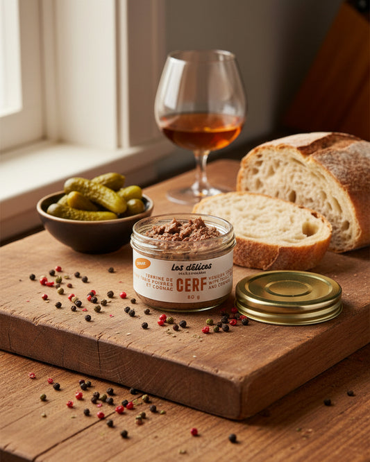 Terrine de cerf 3 poivres et Cognac