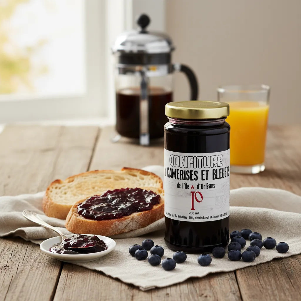 Confiture de camerises et bleuets