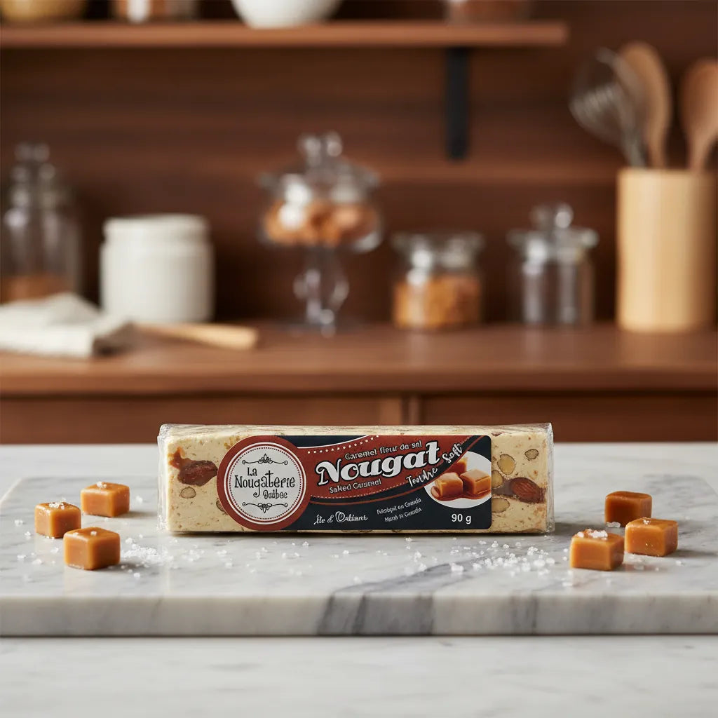 Soft nougat with caramel