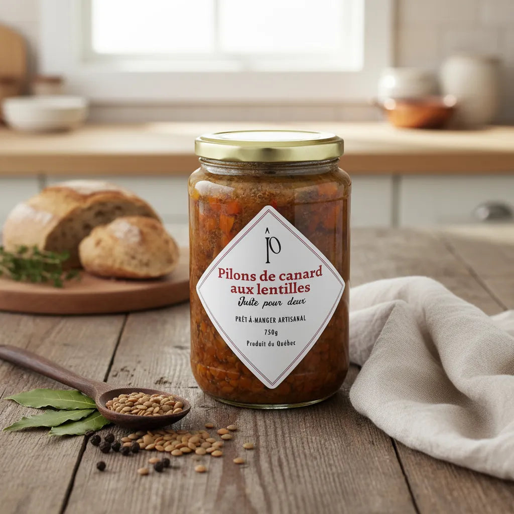 Pilons de Canard aux lentilles pour 2 - Prêt-à-manger