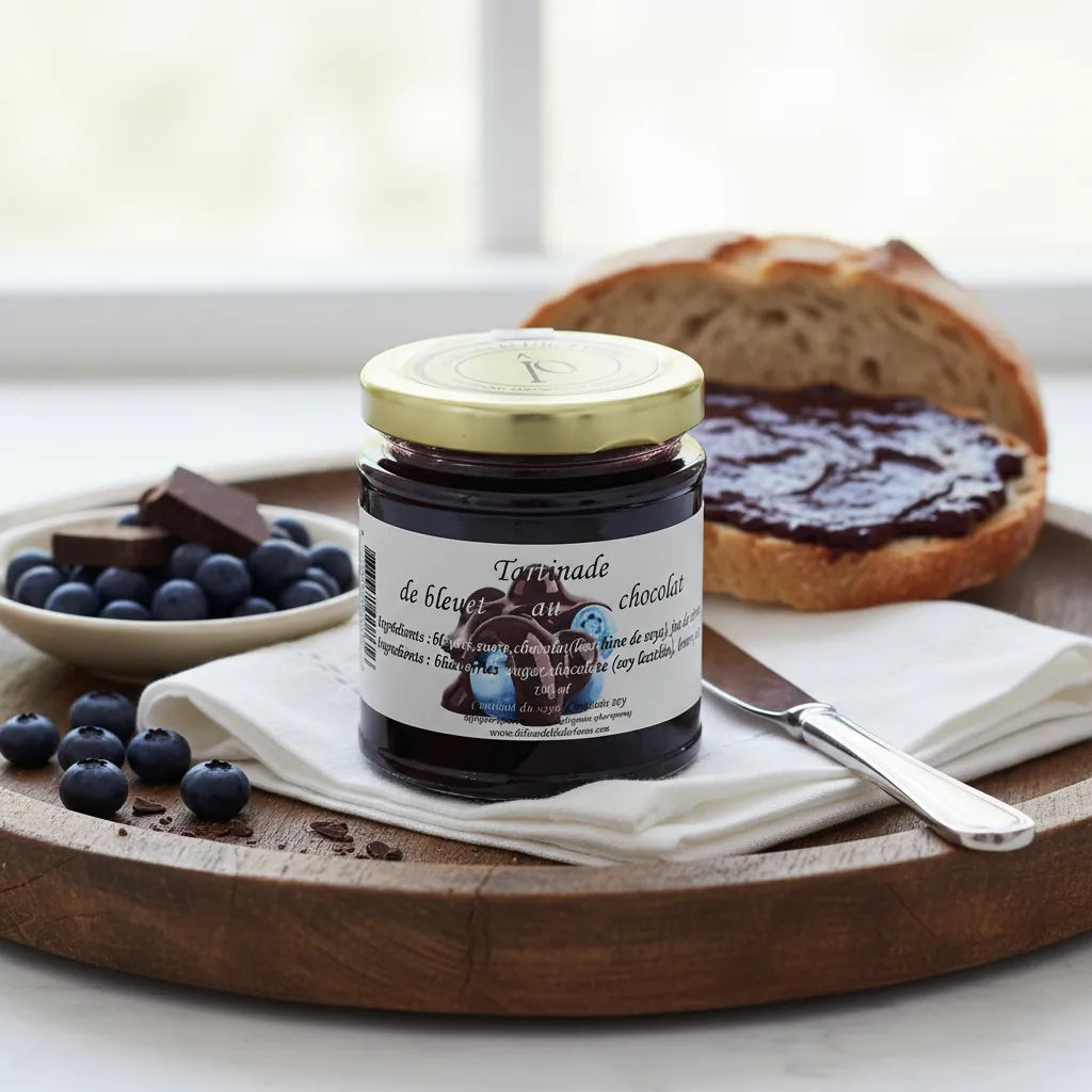 Chocolate blueberry spread