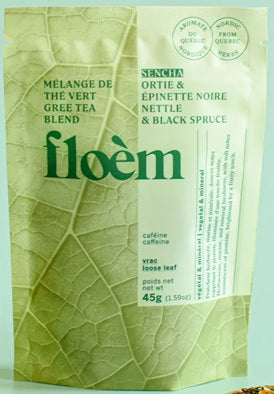 Tisanes boréales - Thé vert Sencha, Ortie & Épinette noire