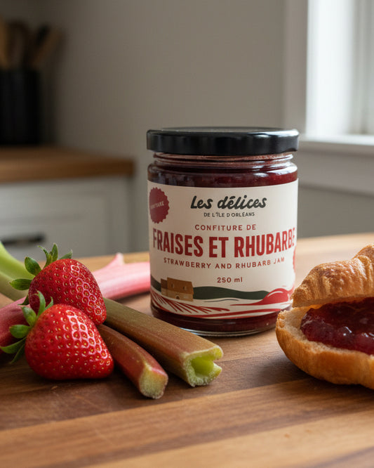 Strawberry and rhubarb jam
