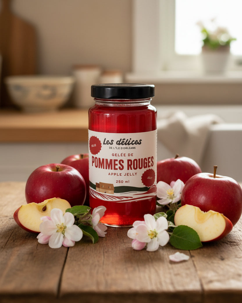 Gelée de pomme rouges