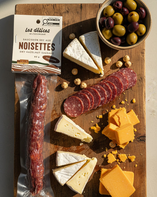 Saucisson sec aux noisettes 80g