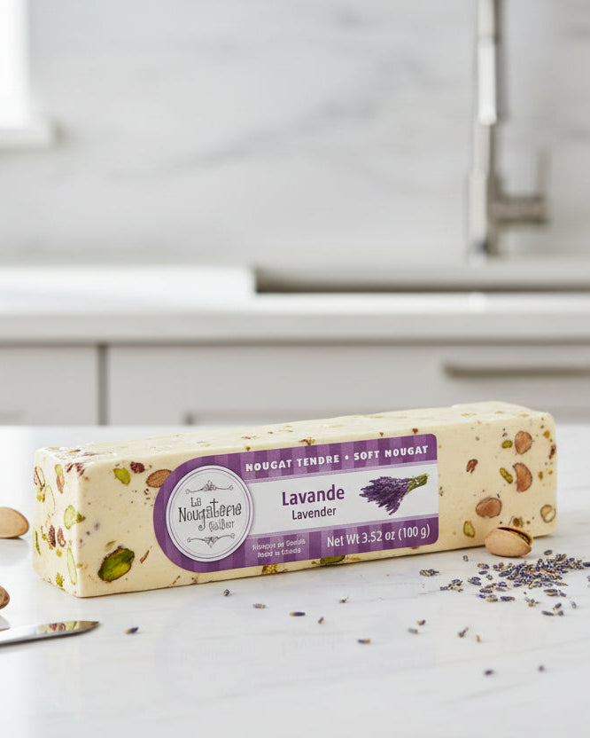 Lavender soft nougat