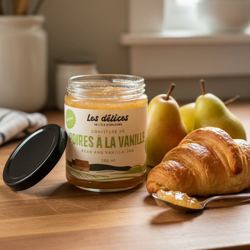 Pear and vanilla jam
