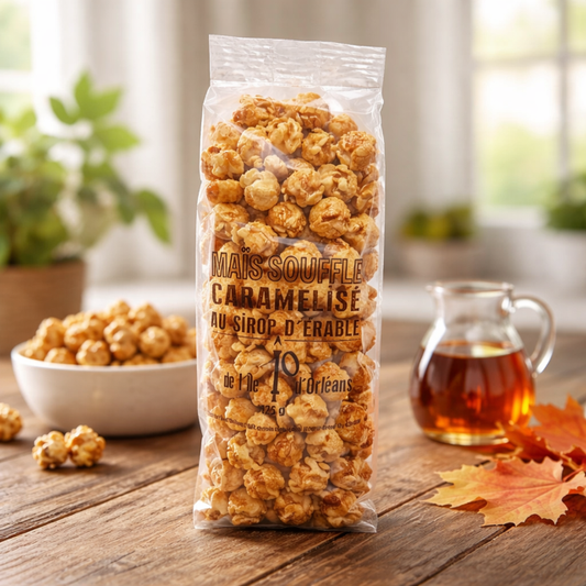 Pop Corn caramélisé au sirop d'érable