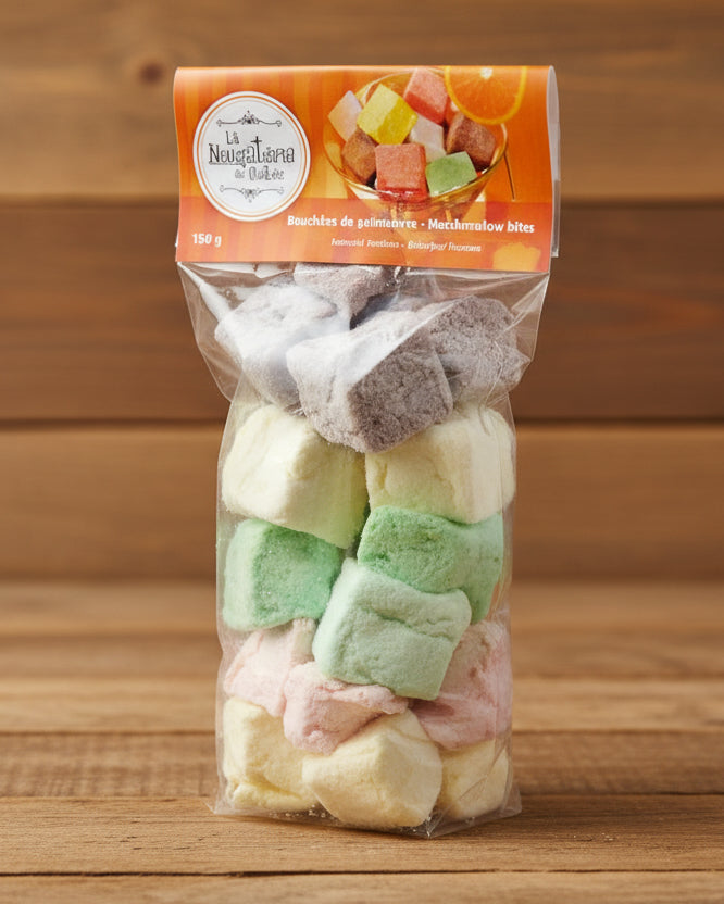 Bag of assorted marshmallows