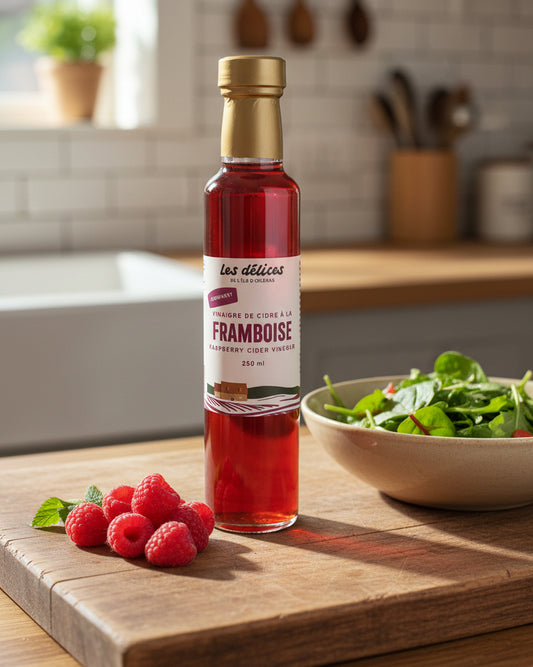 Vinaigre de framboises du Qc